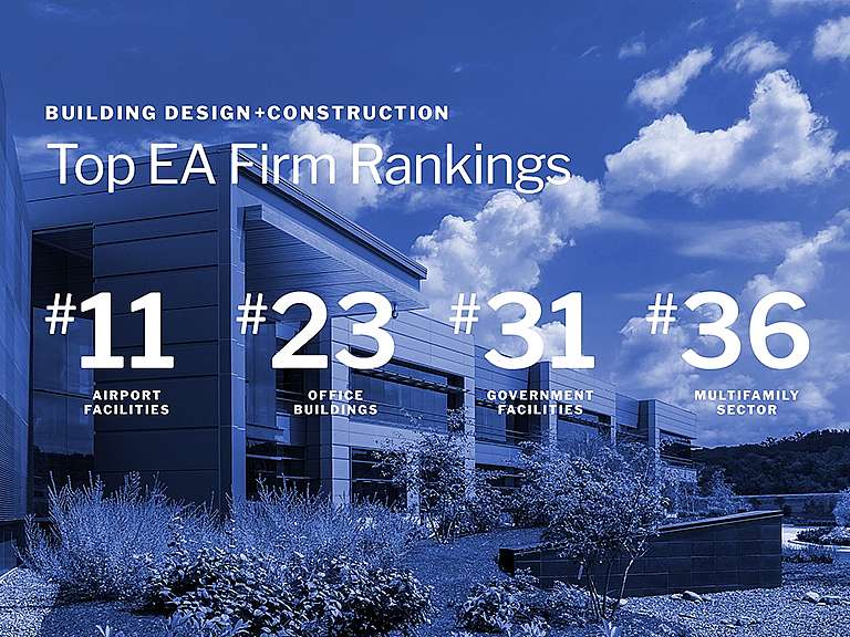 Ghafari Ranks among BD+C’s Top EA Firms for Airport, Office, Government, Multifamily Sectors